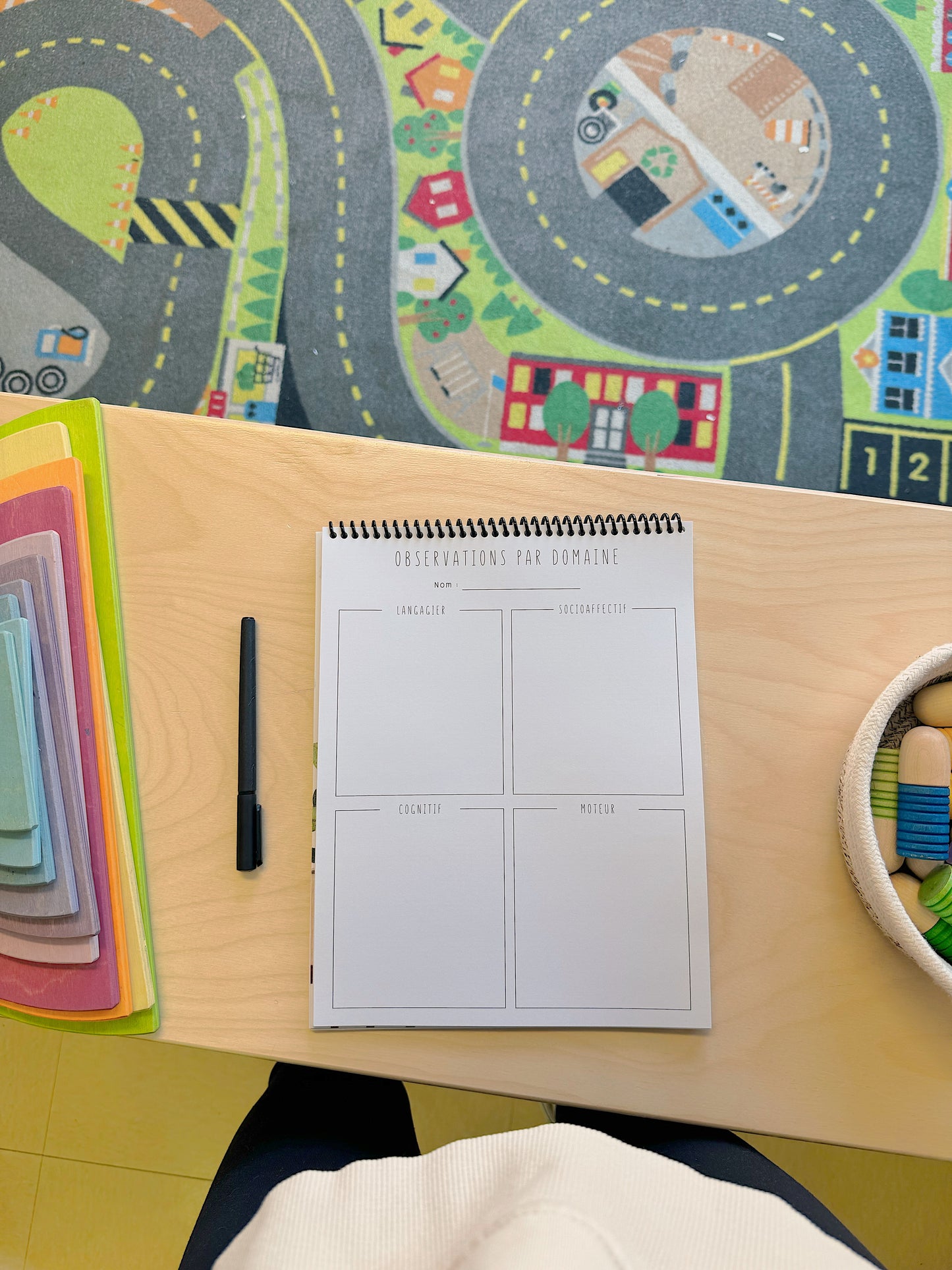 Cahier de notes d'observation