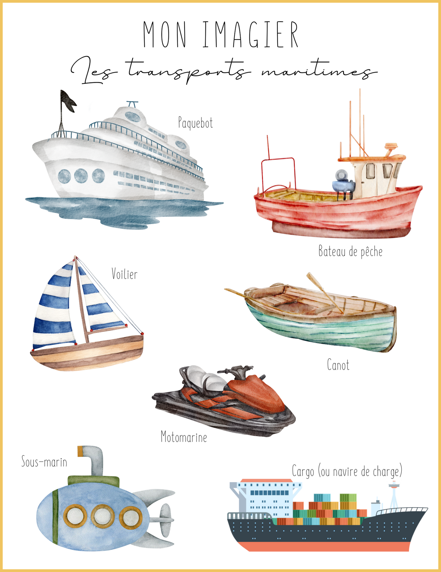 Les moyens de transport | Thématique