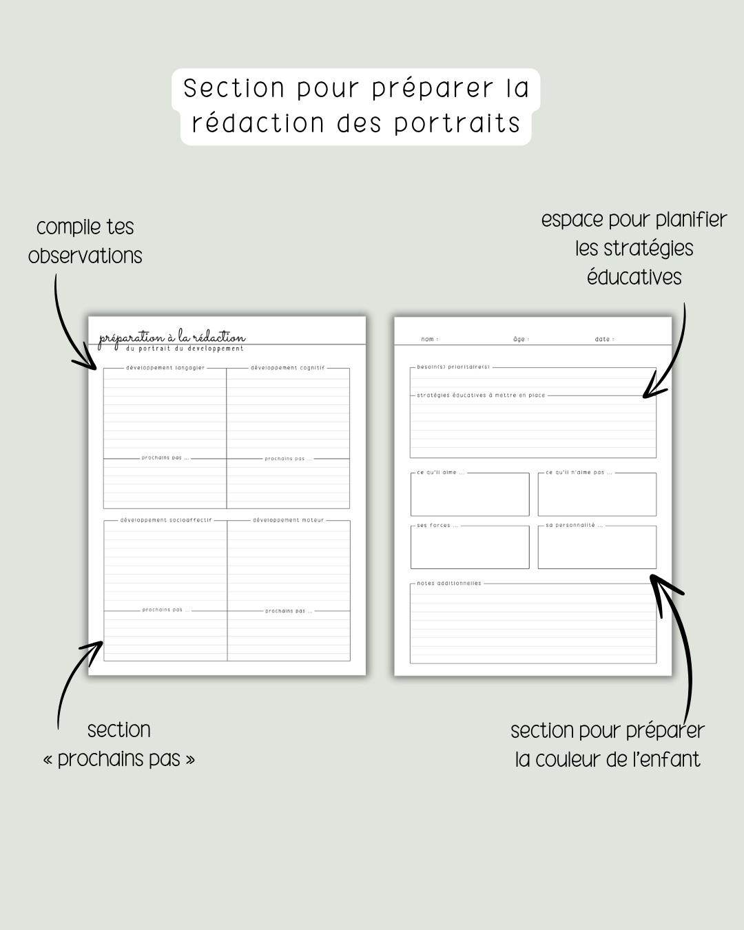 NUMÉRIQUE - Agenda de planification pour éducatrices et éducateurs | Modèle #3 : Semaine sur deux pages