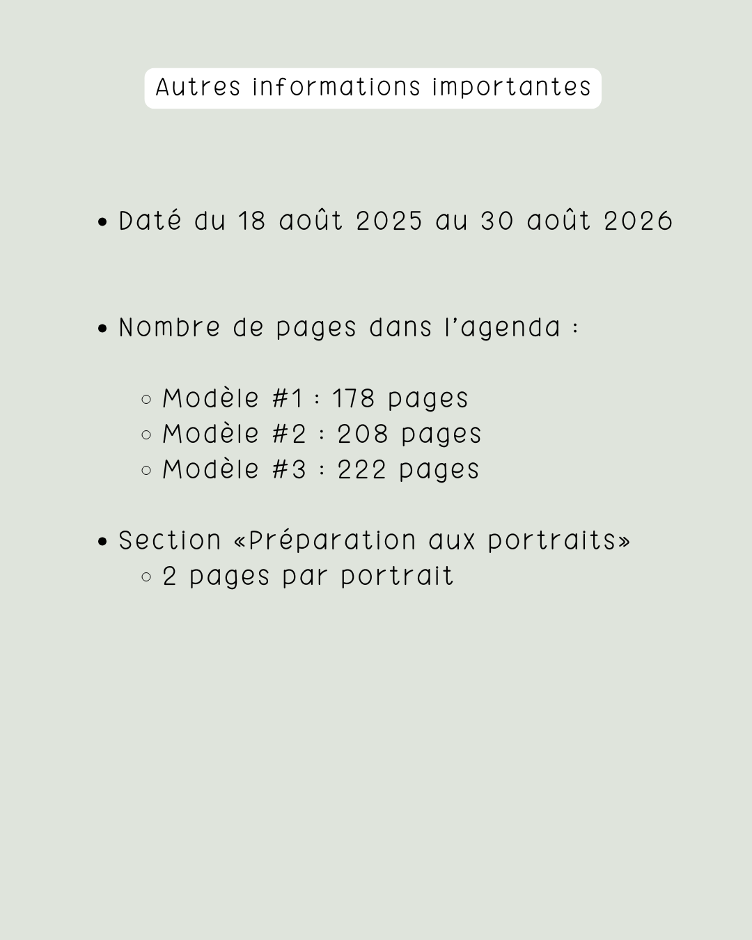 NUMÉRIQUE - Agenda de planification pour éducatrices et éducateurs | Modèle #3 : Semaine sur deux pages
