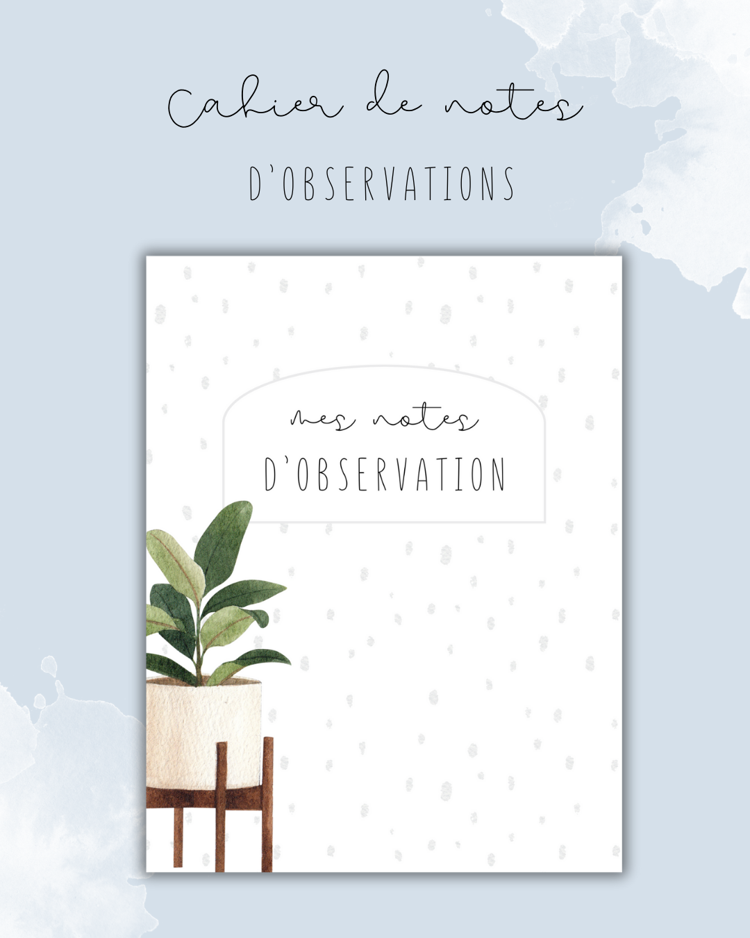 Cahier de notes d'observation