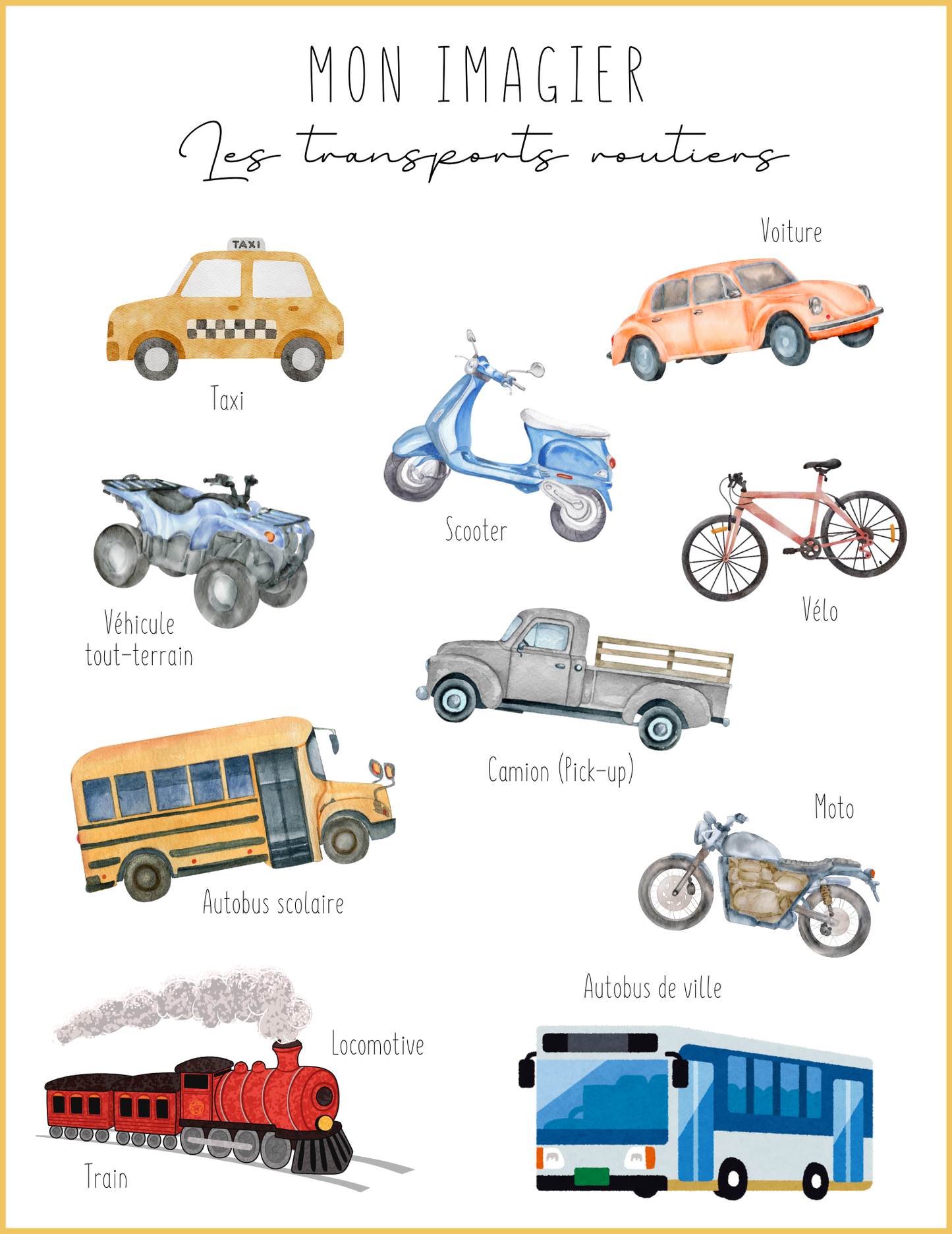 Les moyens de transport | Thématique