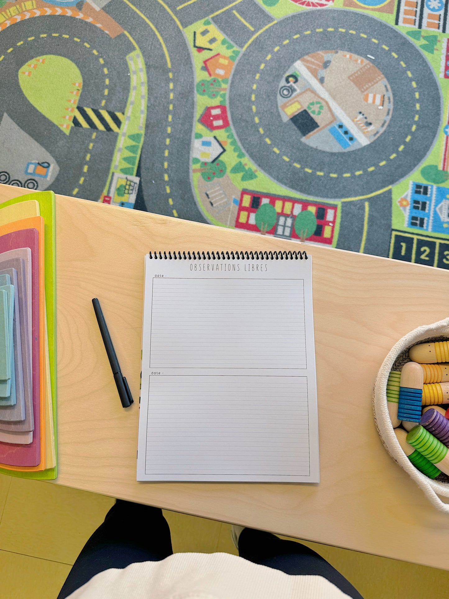 Cahier de notes d'observation
