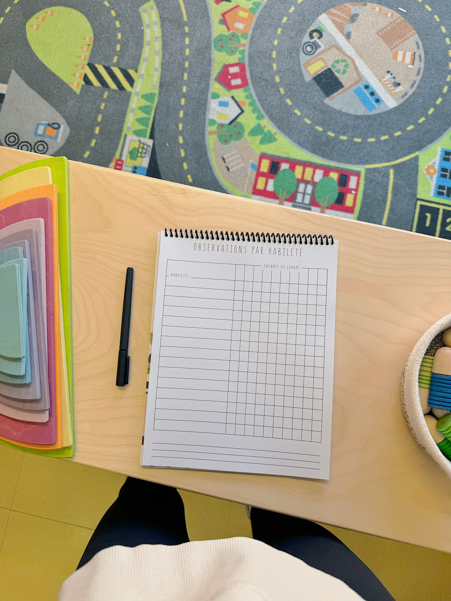 Cahier de notes d'observation