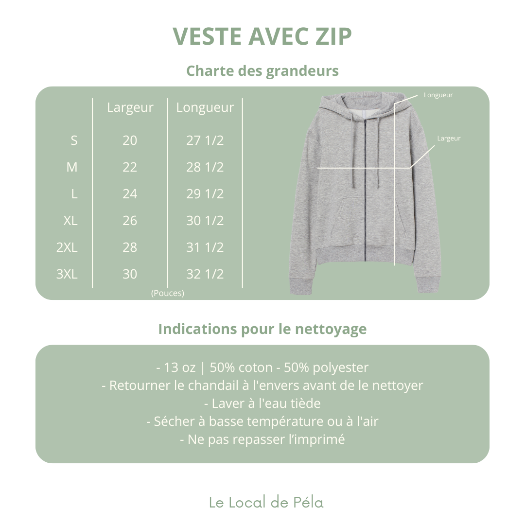 Je redéfinis ma profession | Veste avec zip