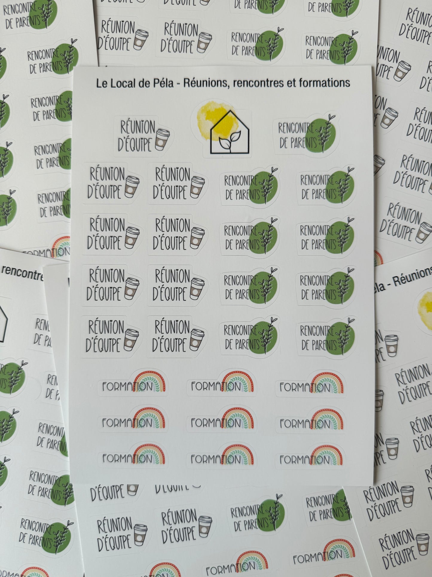 Réunions, rencontres et formations | Autocollants