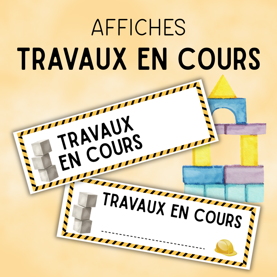 Travaux en cours | Affiches