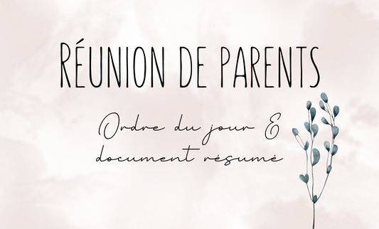 La réunion de parents : préparation & gestion du stress