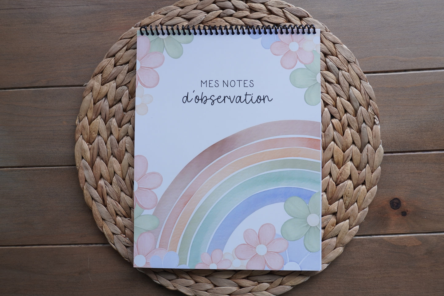 Cahier de notes d'observation