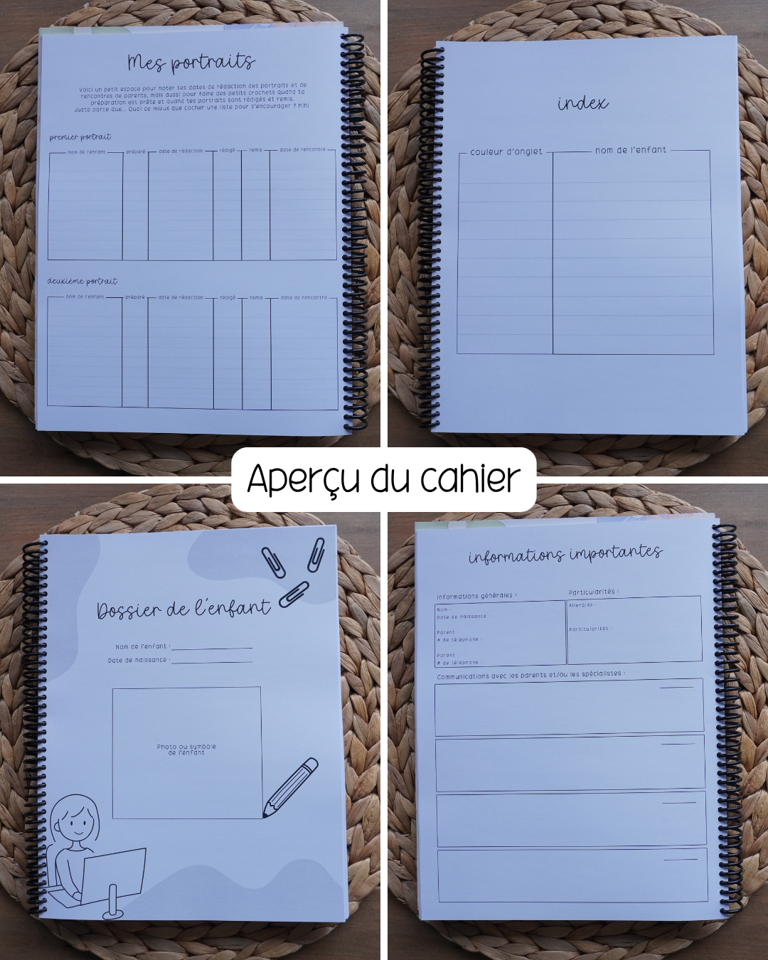 Cahier de compilation des observations