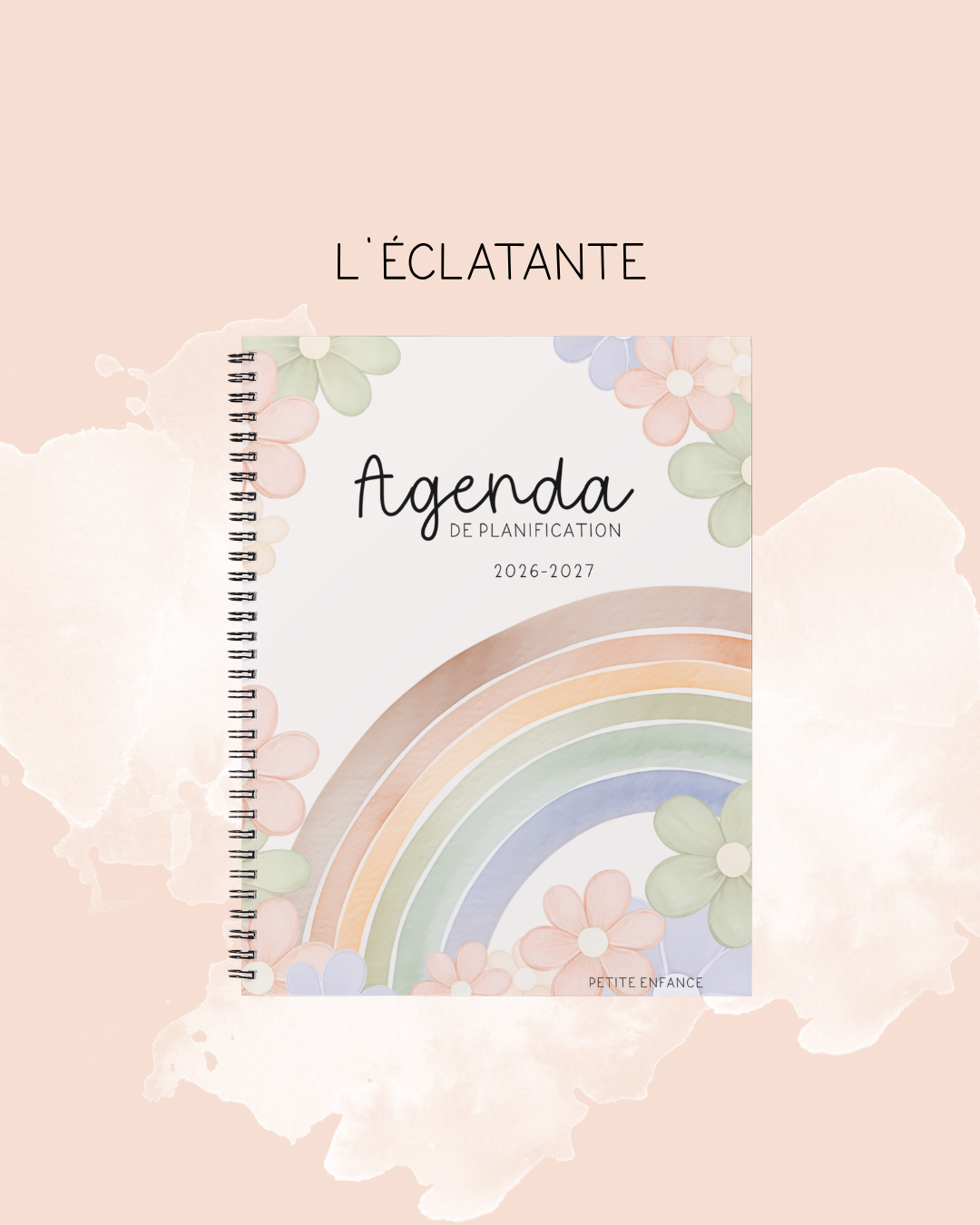 Agenda pour le personnel éducateur | Modèle 4 : Sans semainiers