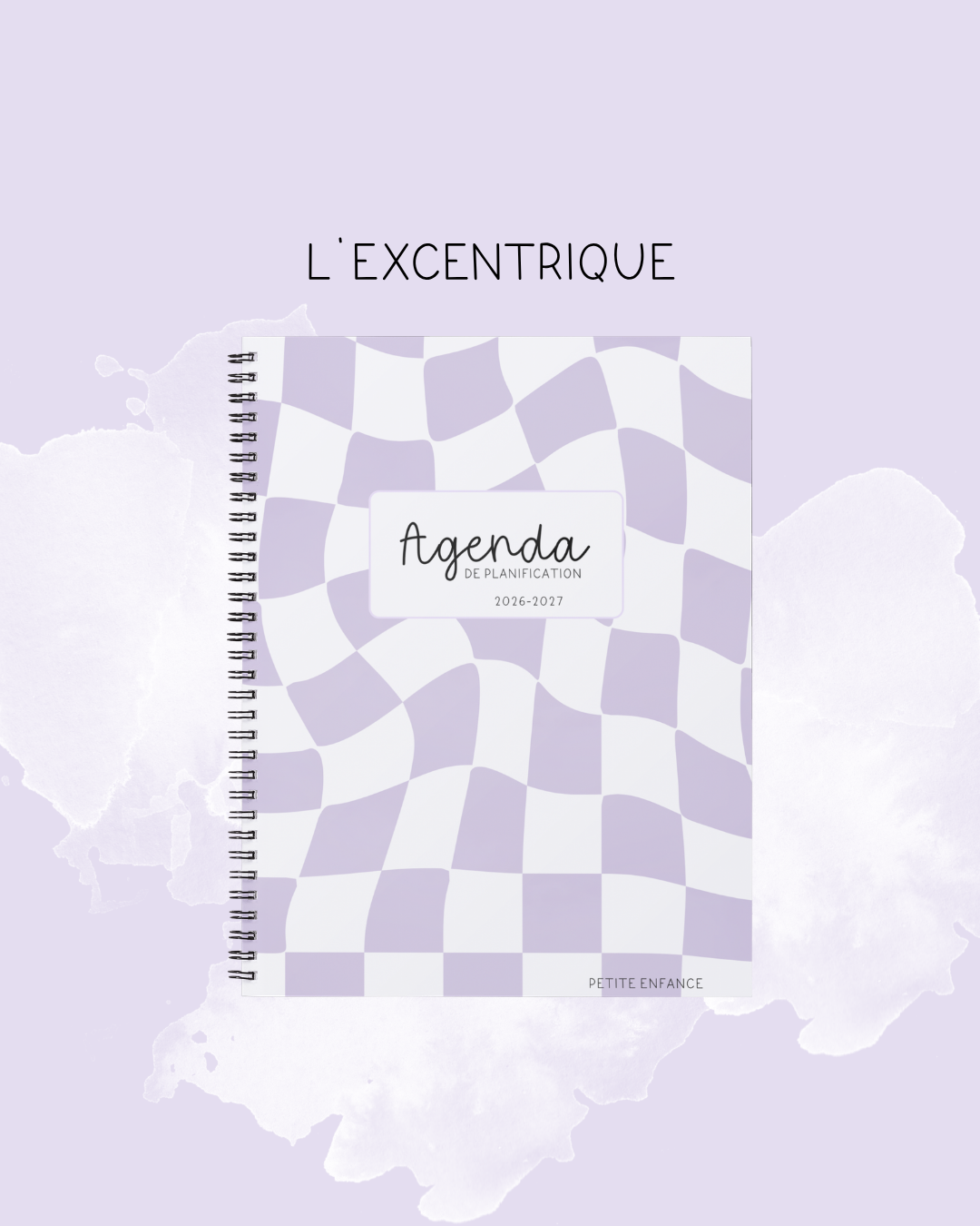 Agenda pour le personnel éducateur | Modèle 4 : Sans semainiers