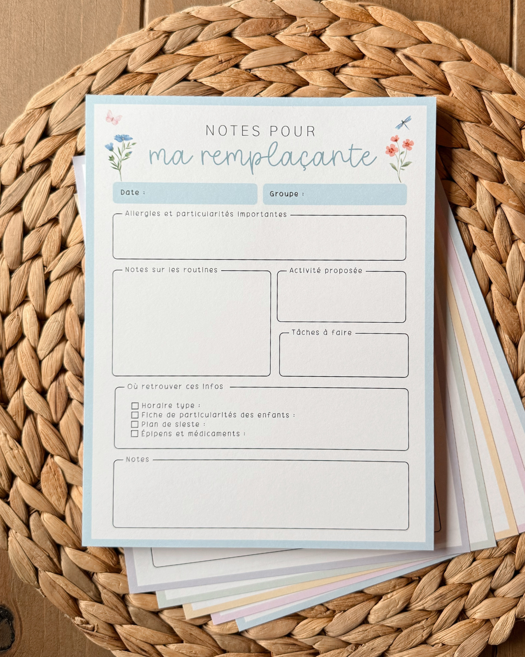 Duo de remplaçement | Bloc-notes