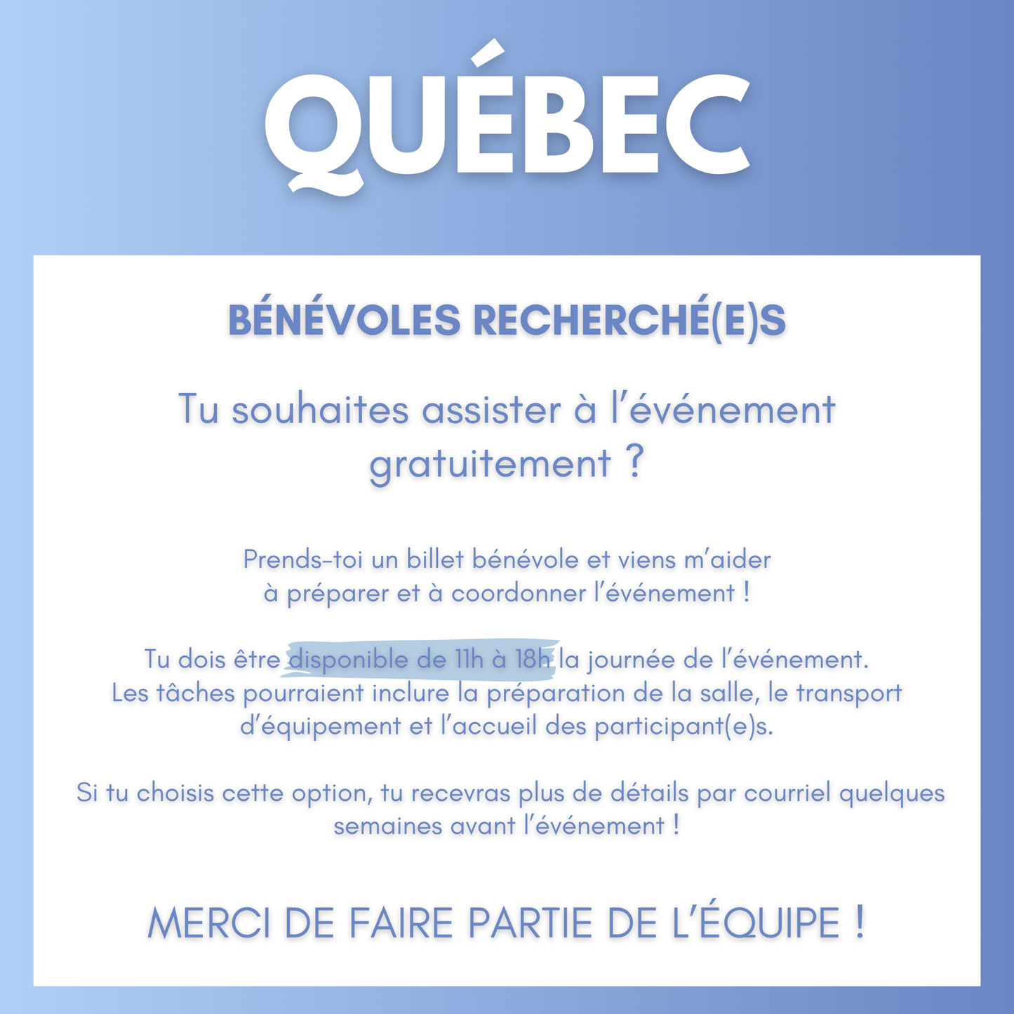 QUÉBEC | 26 septembre 2026