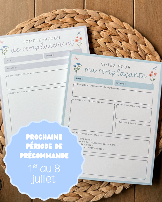 Duo de remplaçement | Bloc-notes