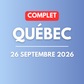 QUÉBEC | 26 septembre 2026