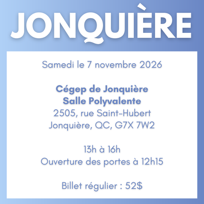 JONQUIÈRE | 7 novembre 2026