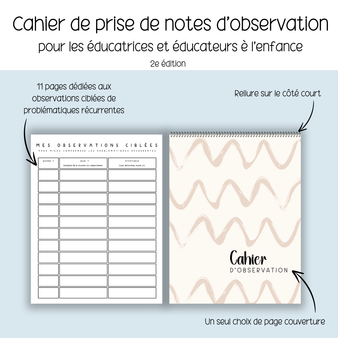 Cahier d'observation