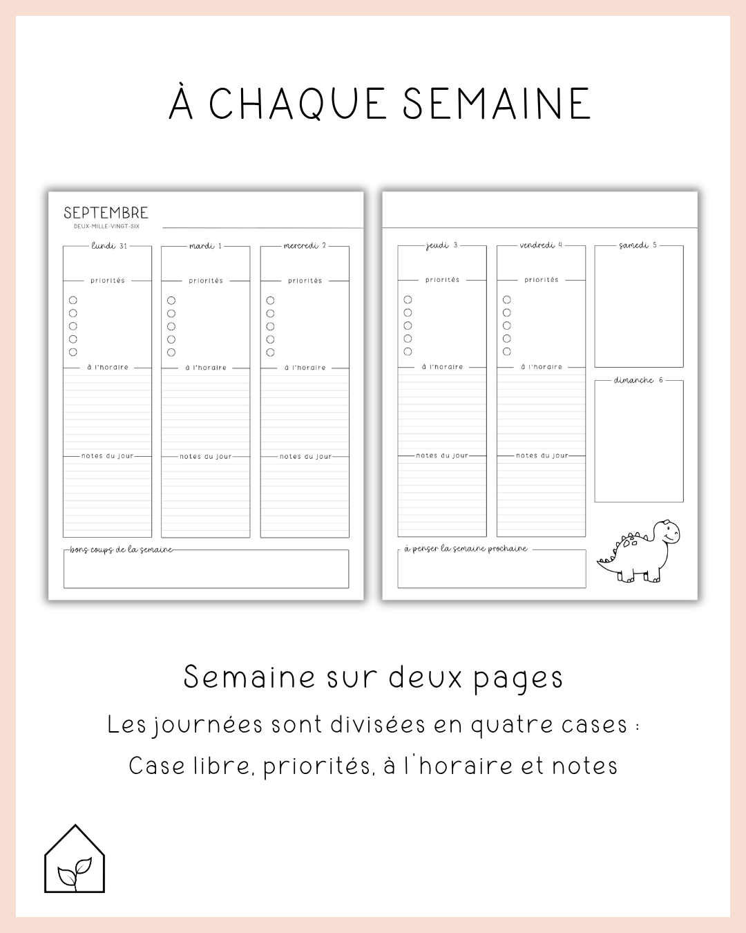 Agenda pour le personnel de soutien