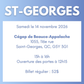 ST-GEORGES | 14 novembre 2026
