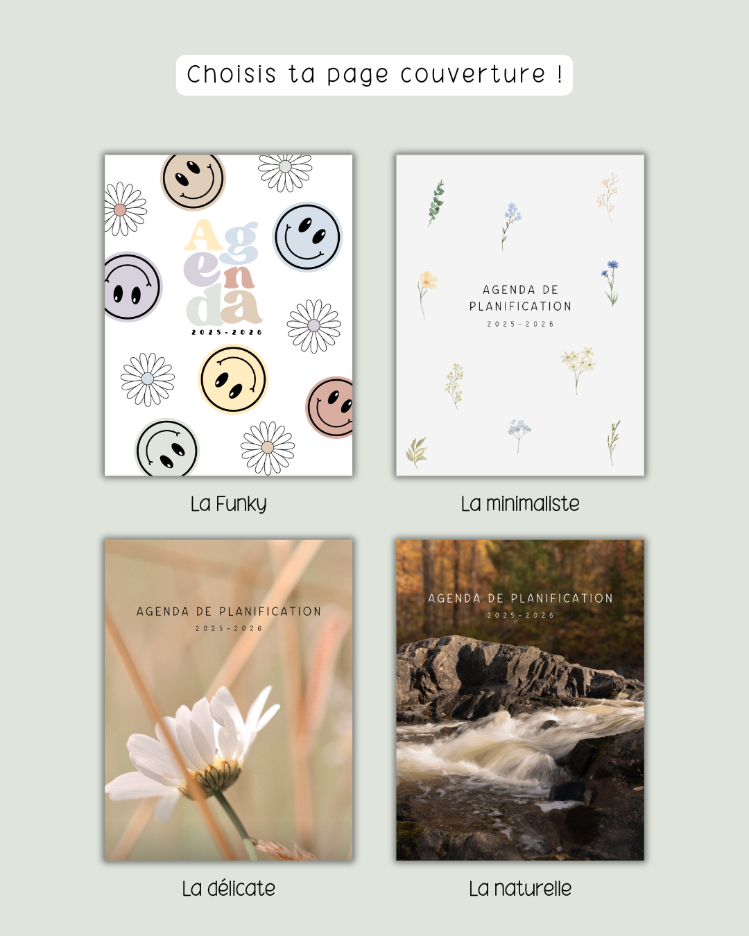 NUMÉRIQUE - Agenda de planification pour éducatrices et éducateurs | Modèle #1 : Semaine sur une page (classique)