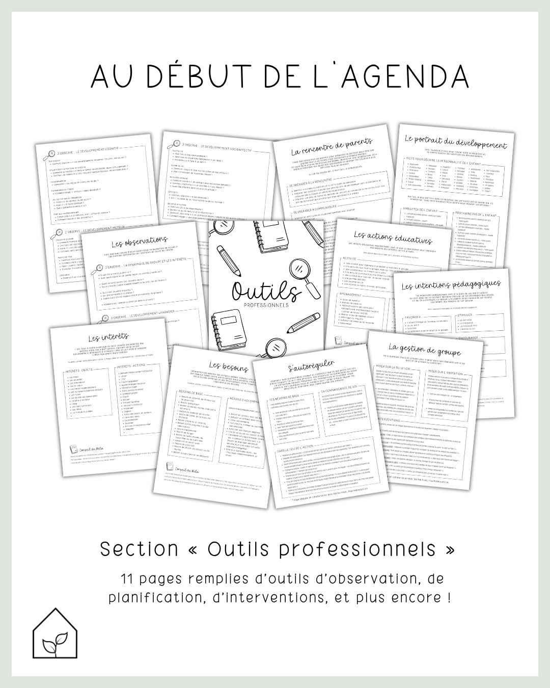 Agenda pour le personnel de soutien