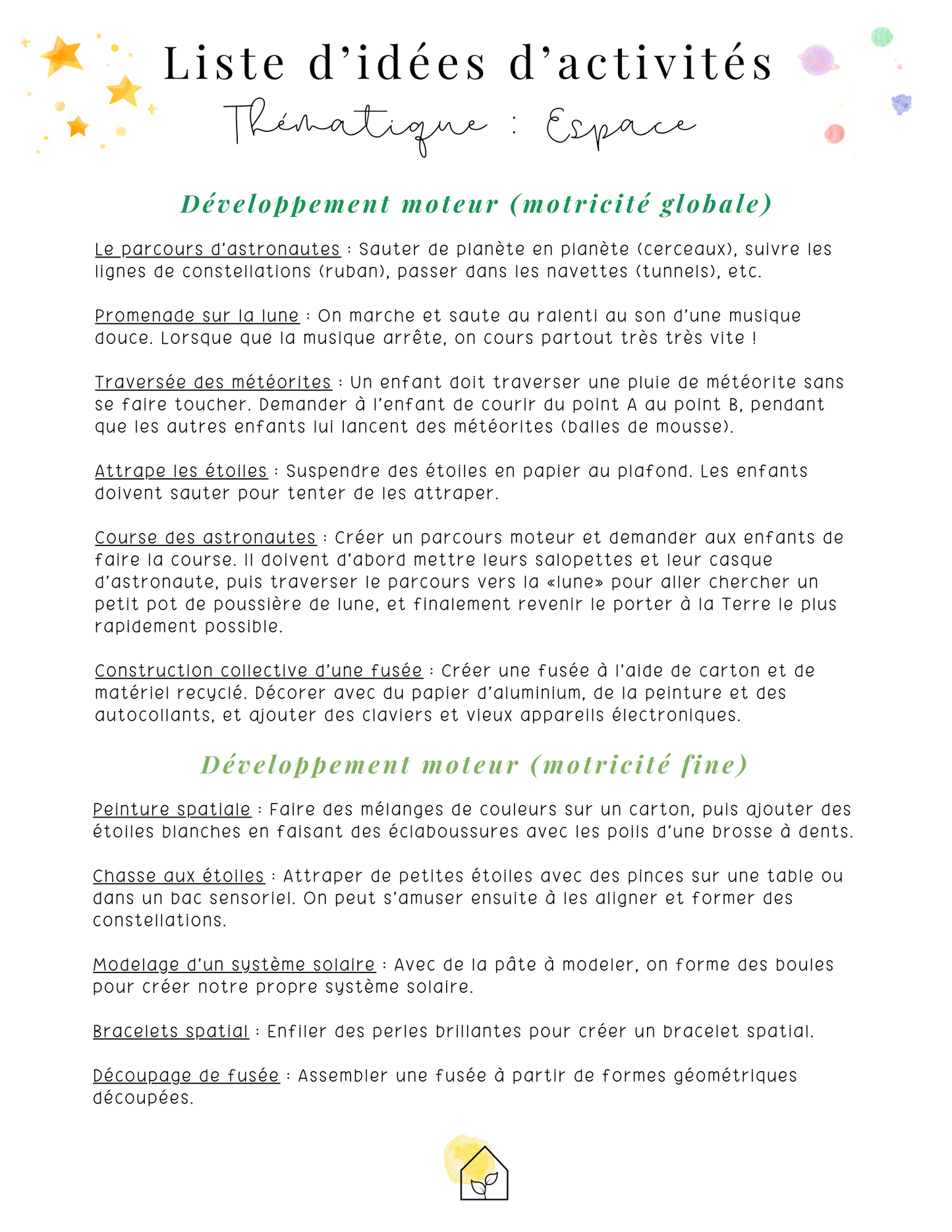 L'espace | Thématique