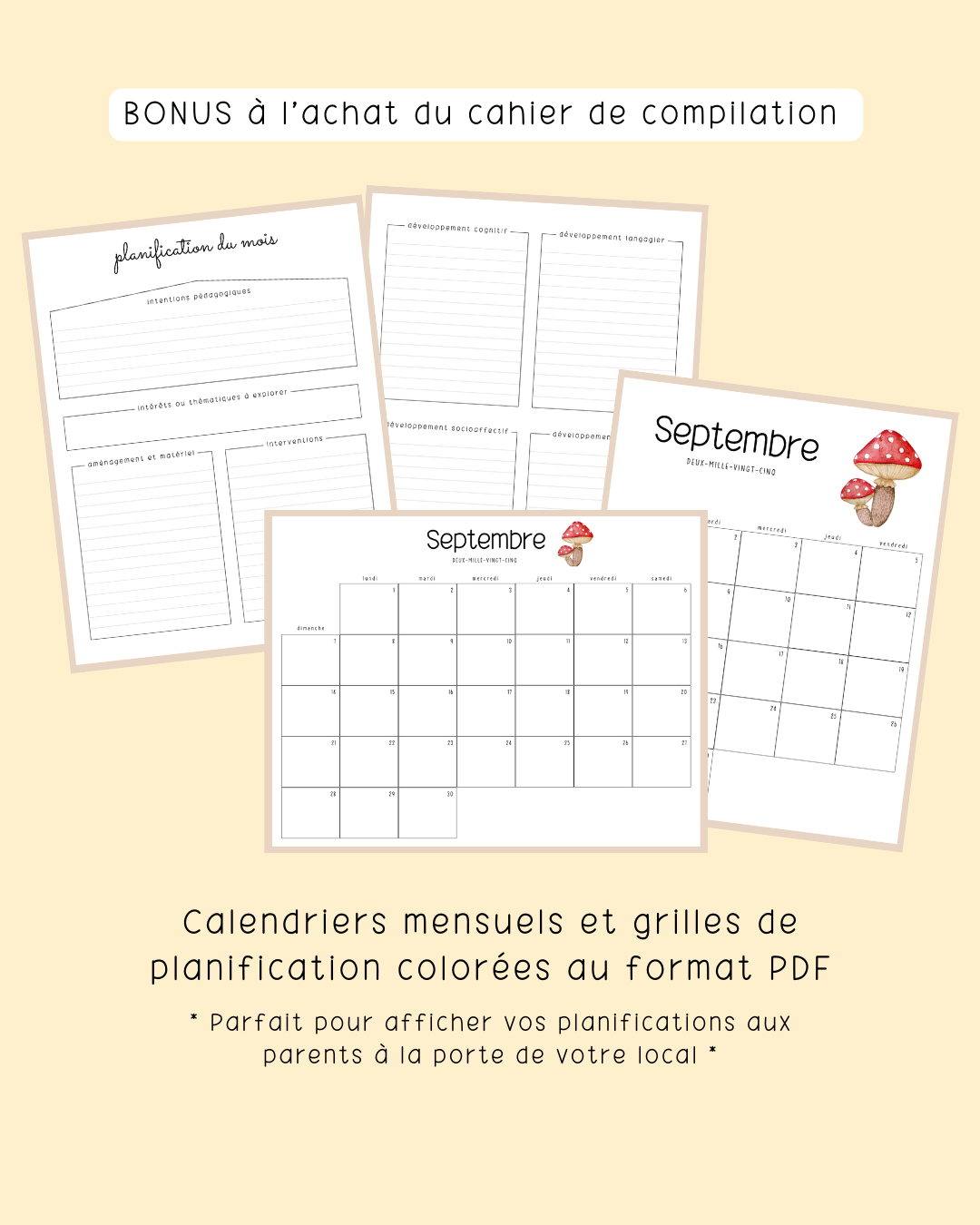 Cahier de compilation des observations