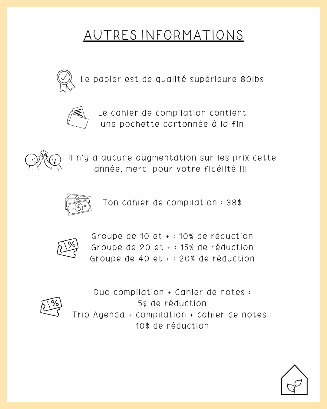 Cahier de compilation des observations