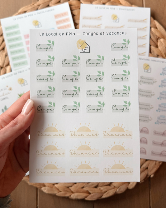 Congés et vacances | Autocollants