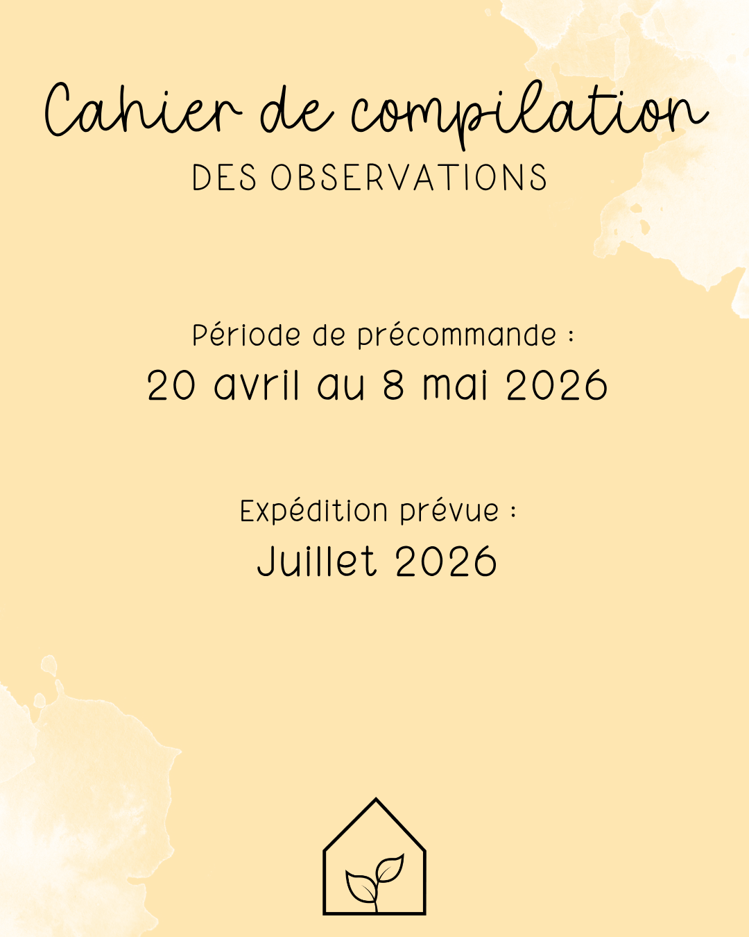 Cahier de compilation des observations