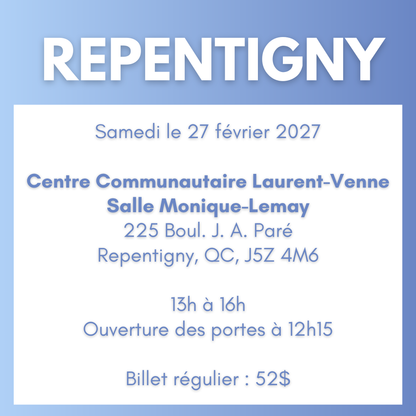 REPENTIGNY | 27 février 2027