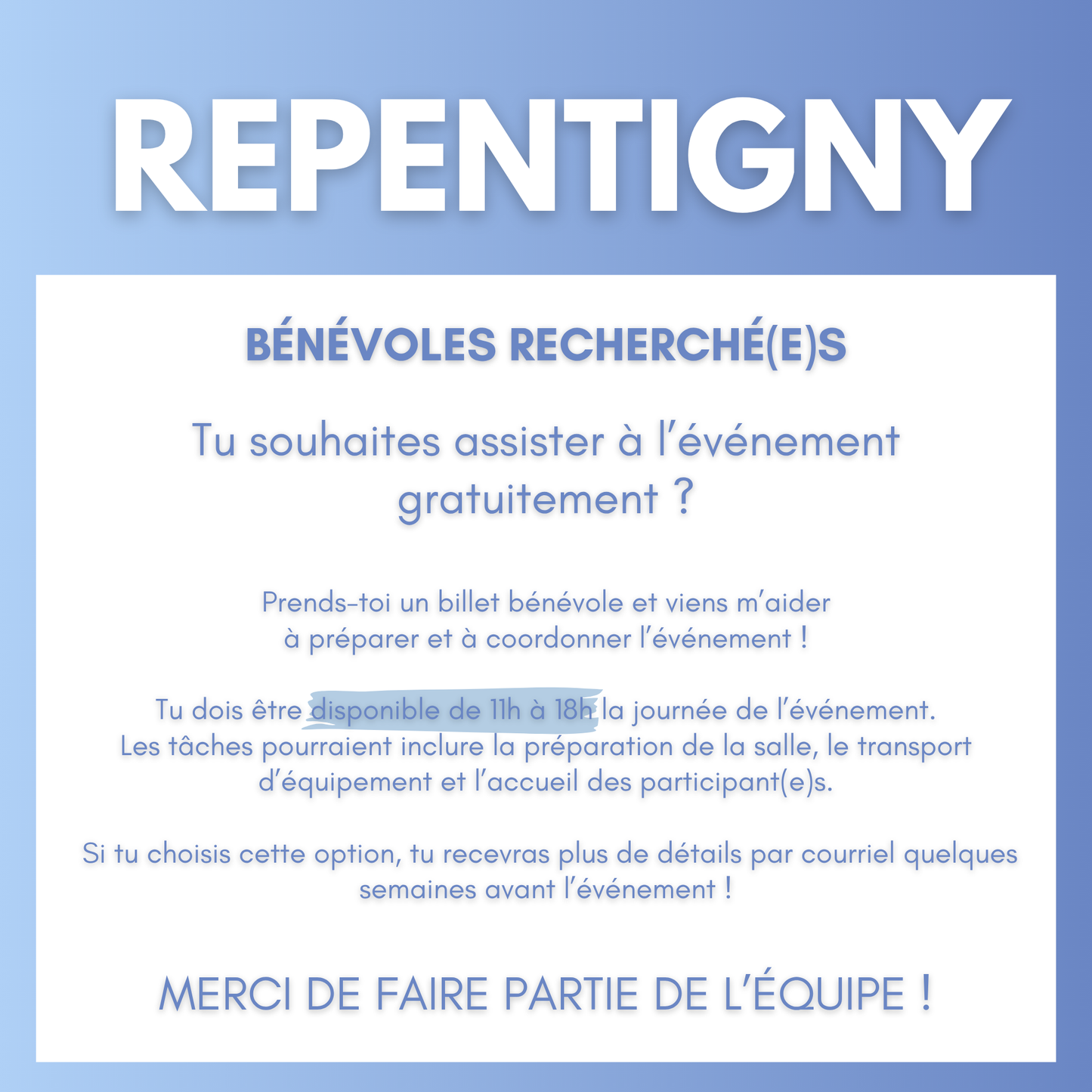 REPENTIGNY | 27 février 2027