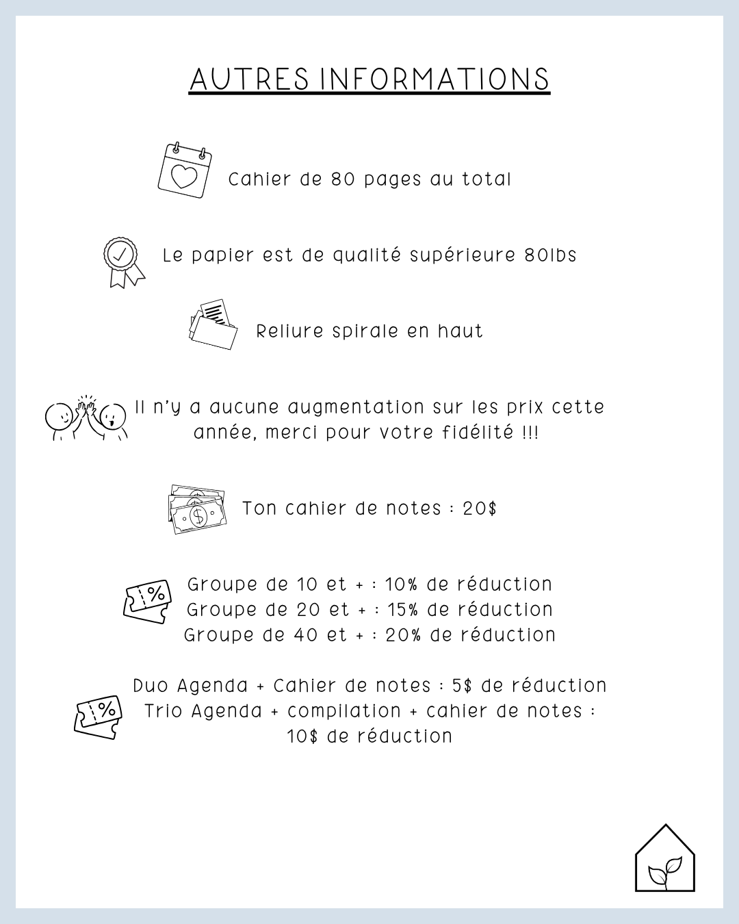 Cahier de notes d'observation