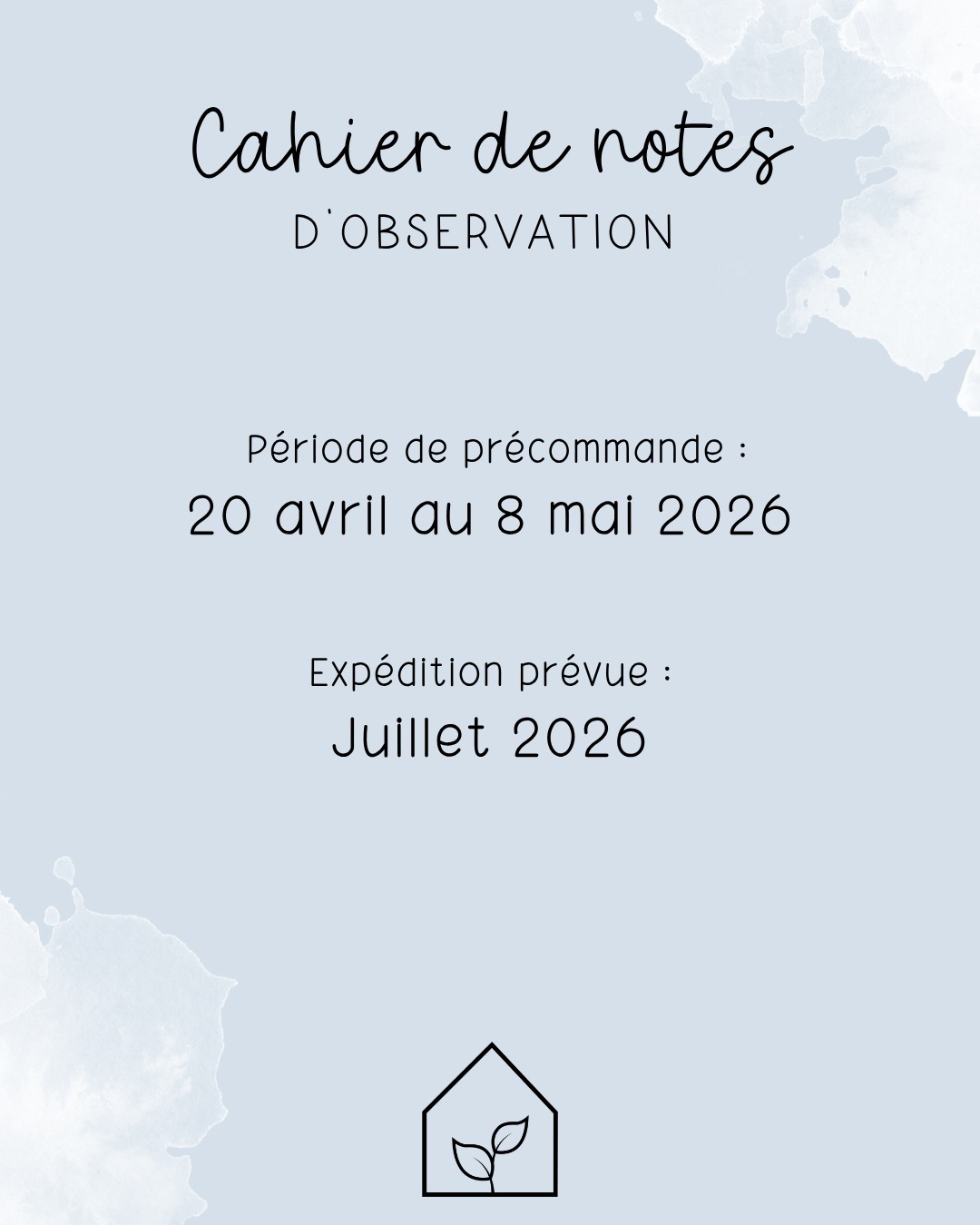 Cahier de notes d'observation