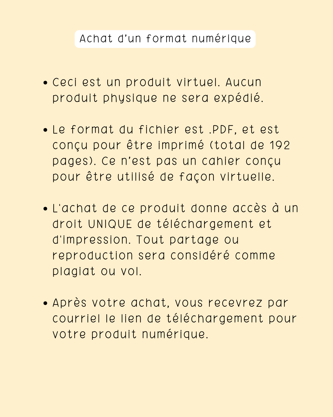 NUMÉRIQUE - Cahier de compilation des observations