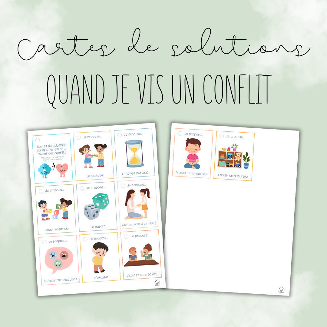 Cartes de solutions - Quand je vis un conflit