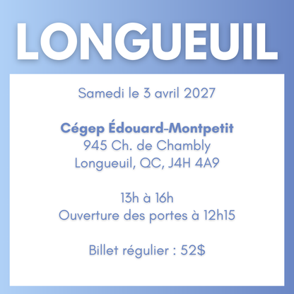 LONGUEUIL | 3 avril 2027