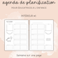 Agenda pour le personnel éducateur | Modèle 1 : Semaine sur une page (classique)
