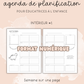 NUMÉRIQUE - Agenda pour le personnel éducateur | Modèle 1 : Semaine sur une page (classique)