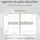 NUMÉRIQUE - Agenda pour le personnel éducateur | Modèle 2 : Semaine sur une page + page de notes