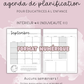 NUMÉRIQUE - Agenda pour le personnel éducateur | Modèle 4 : Sans semainiers