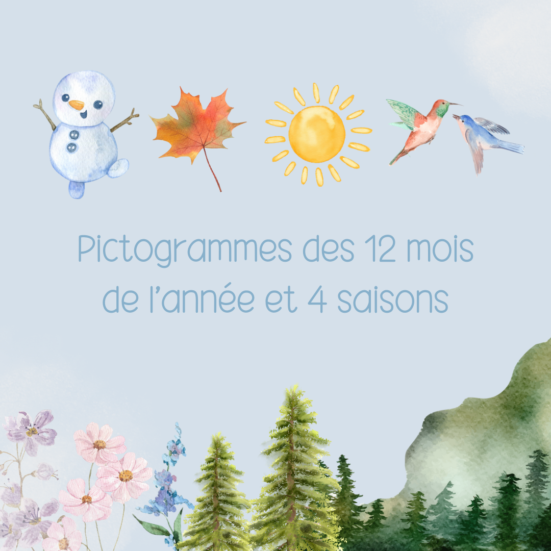 Les mois et les saisons | Pictogrammes