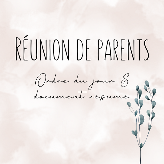 La réunion de parents