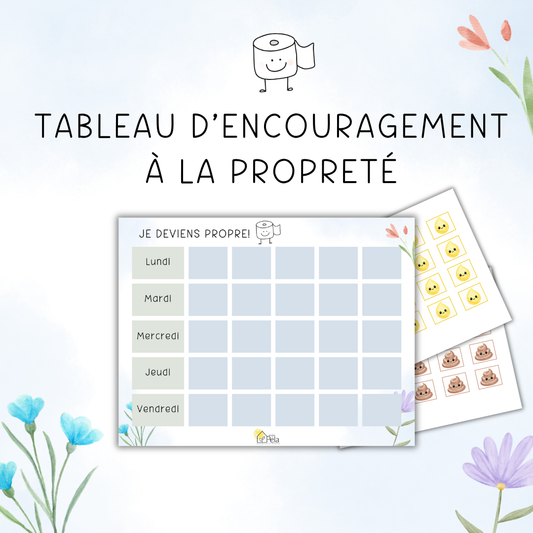 Tableau d'encouragement à la propreté